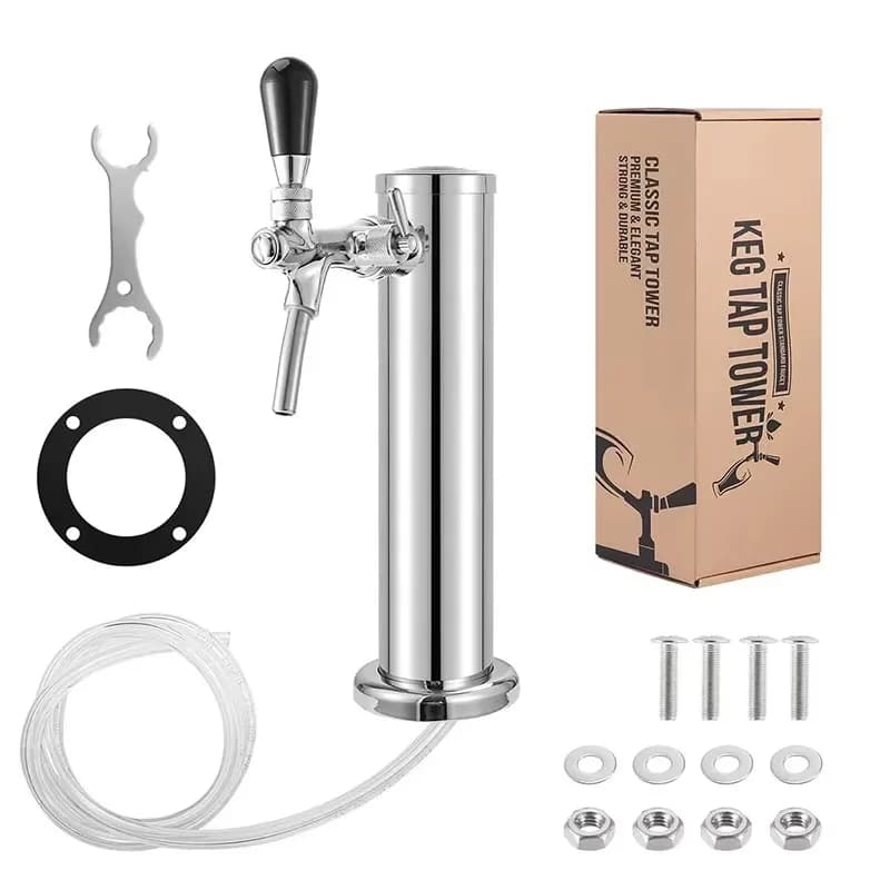 Tour à bière, distributeur de bière Kegerator à robinet unique, distribution de bière à brouillon de