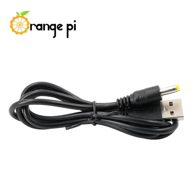 Orange Pi-Câble d'alimentation USB vers DC, fil à trou rond, ligne de charge, longueur 25cm, 4.0x1.7