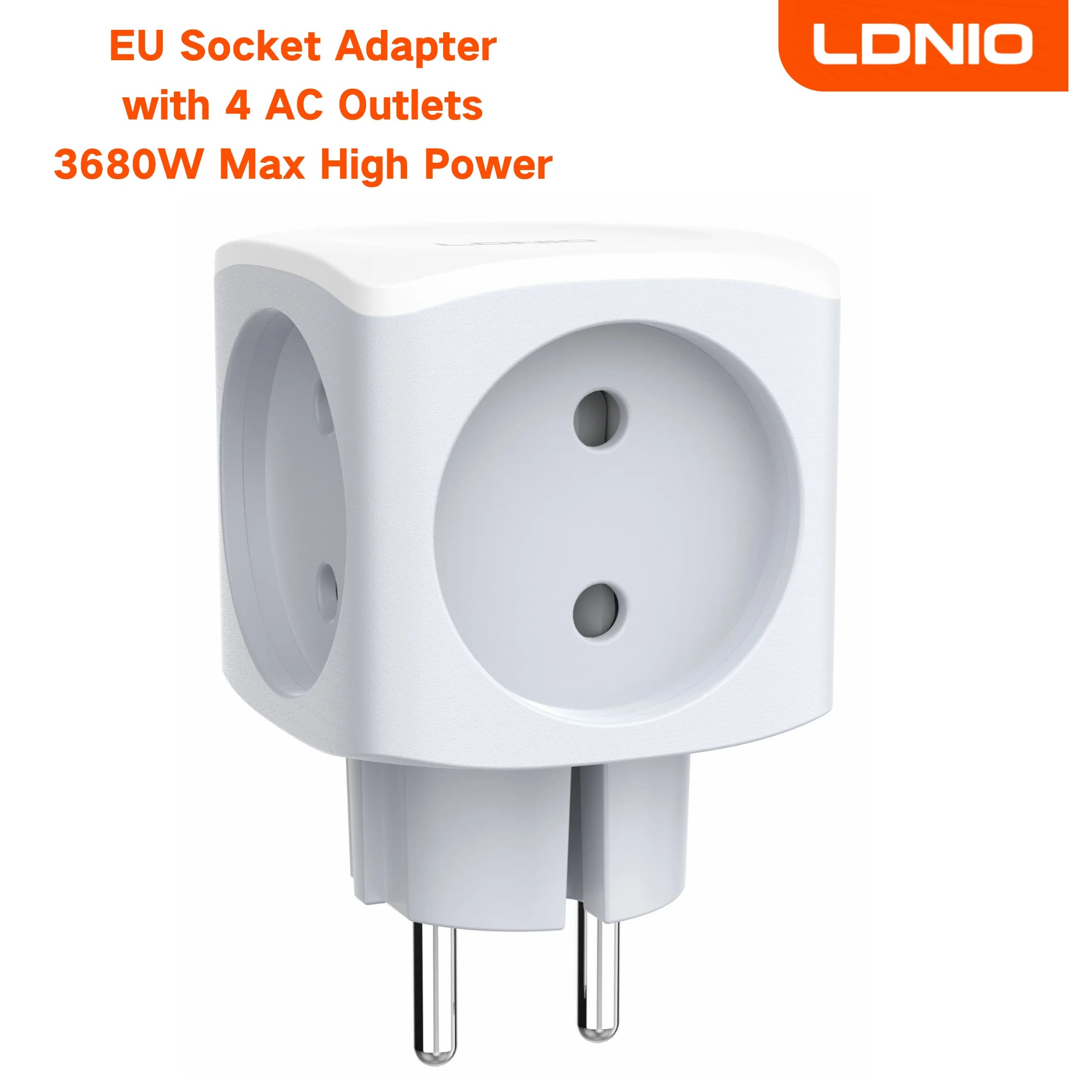 LDNIO multiprise 4 prises ca ue 3680W adaptateur secteur haute tension Cube extensible sans câble pr