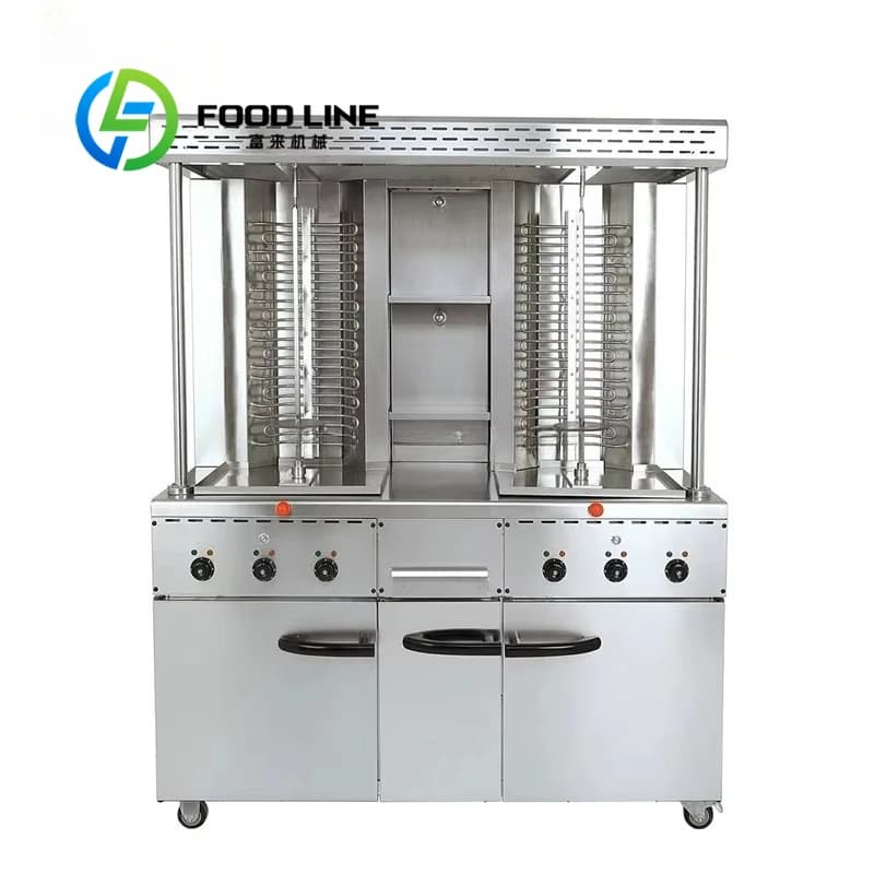 Machine commerciale personnalisée Doner Kebab, rôtissoire Shawarma, rôtissoire Kabob, équipement de