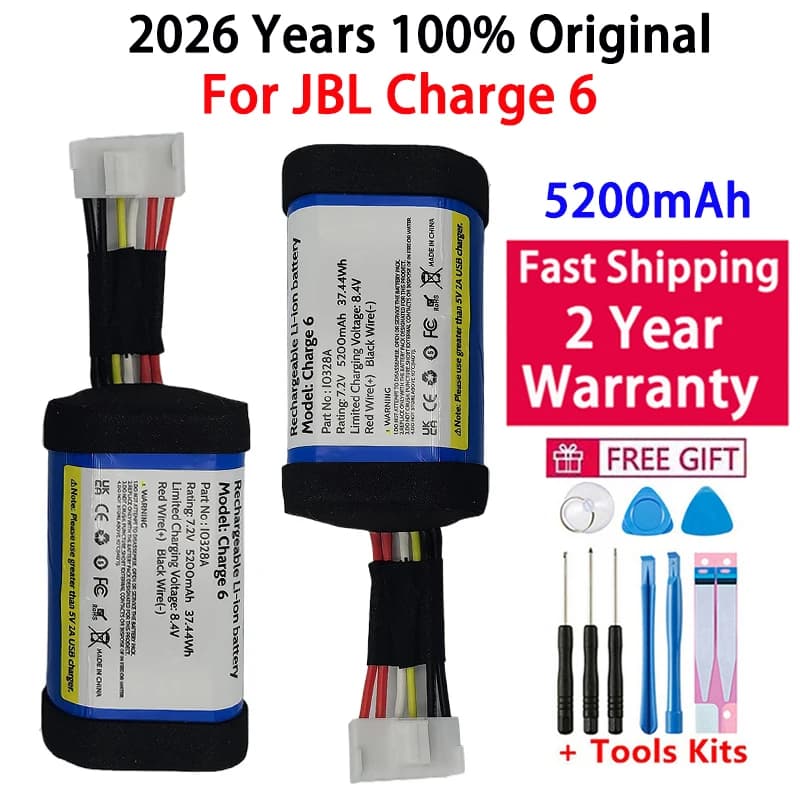 2026 ans 100% Original haute qualité haut-parleur 5000mAh batterie pour JBL Charge 6 charge6 Bluetoo