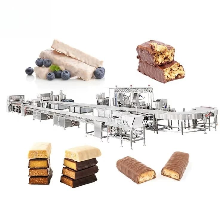 Ligne de production de barres chocolatées personnalisées, machine à fabriquer des barres aux dattes,