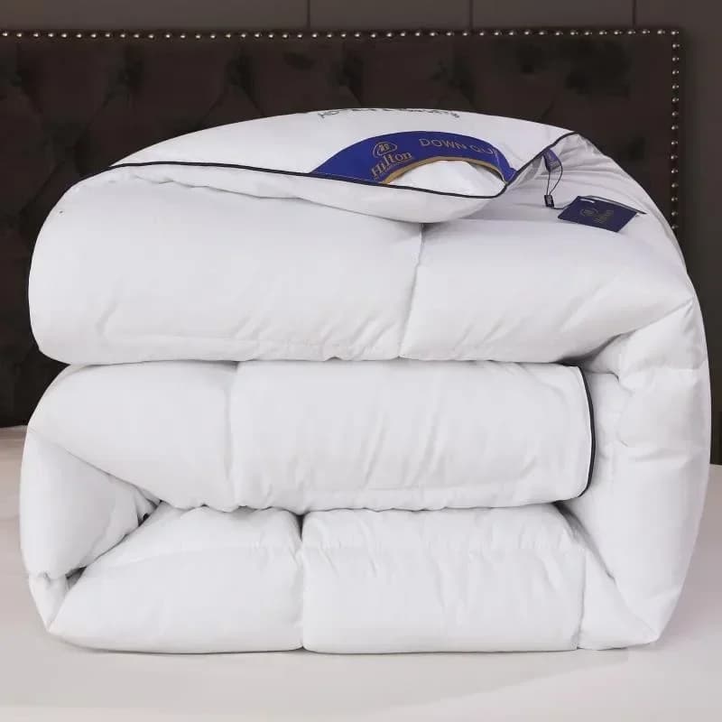 Couette en velours chaud à plumes, couette d'hôtel quatre saisons, couette pour lit simple, couvertu
