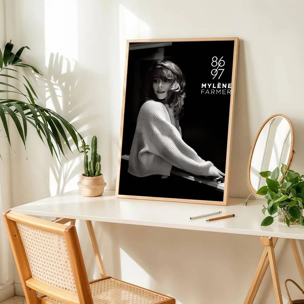 Affiche de fermier de chanteur m-ylène, autocollant de décoration murale adapté à la maison, salon,