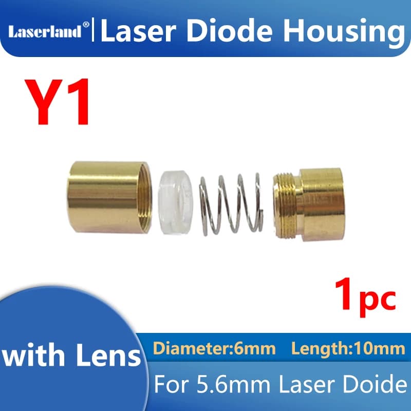 Diode Laser TO18 06x10mm 5.6mm, boîtier focalisable LD, boîtier de maison en métal avec lentille en