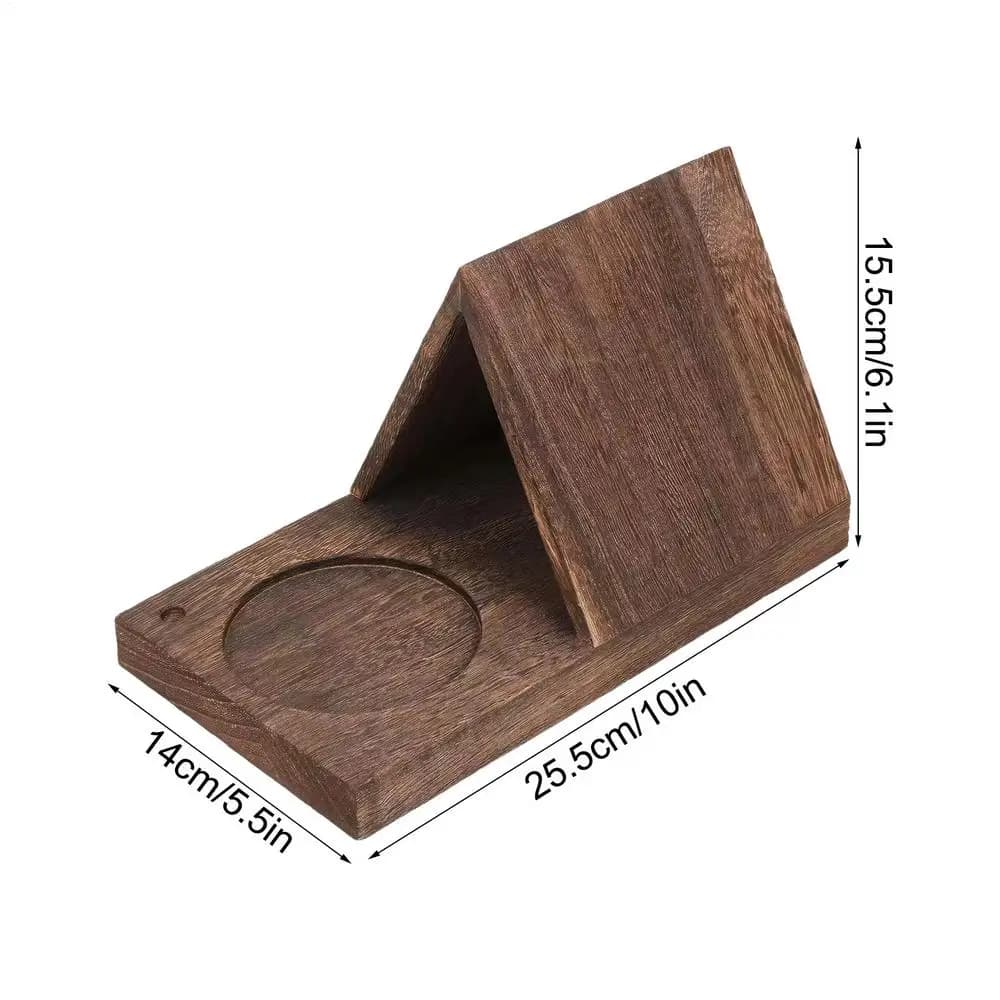 Support de livre triangulaire, repose-page triangulaire, support de lecture avec porte-gobelet pour