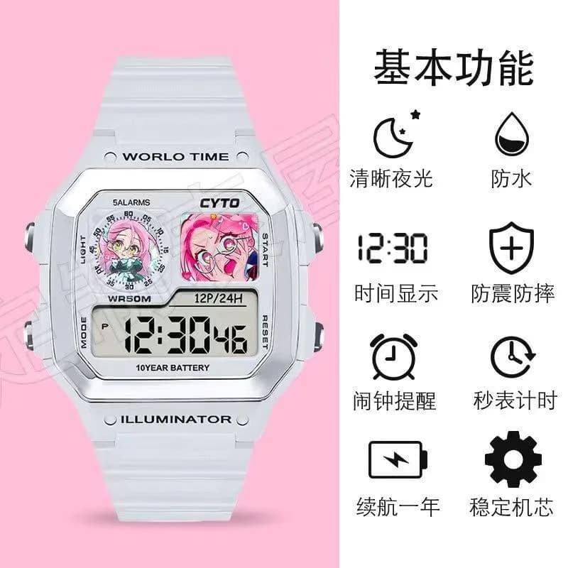 Montre-bracelet électronique de scène Alien, Anime Luka Mizi Hyuna Ivan jusqu'à Sua, montres de mode