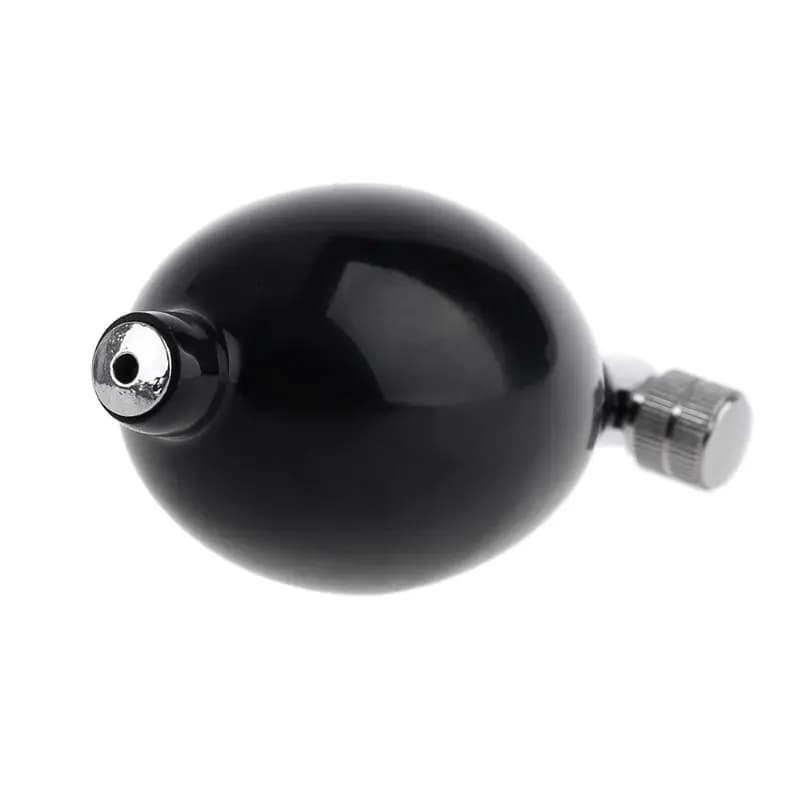 Sphygmomanomètre de pression artérielle noir, boule d'ampoule de pompe réglable en caoutchouc, répon