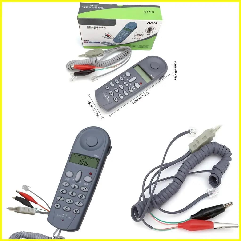 Téléphone test téléphone cordé D019, D019 Téléphones l'appelant téléphonique fixe D019