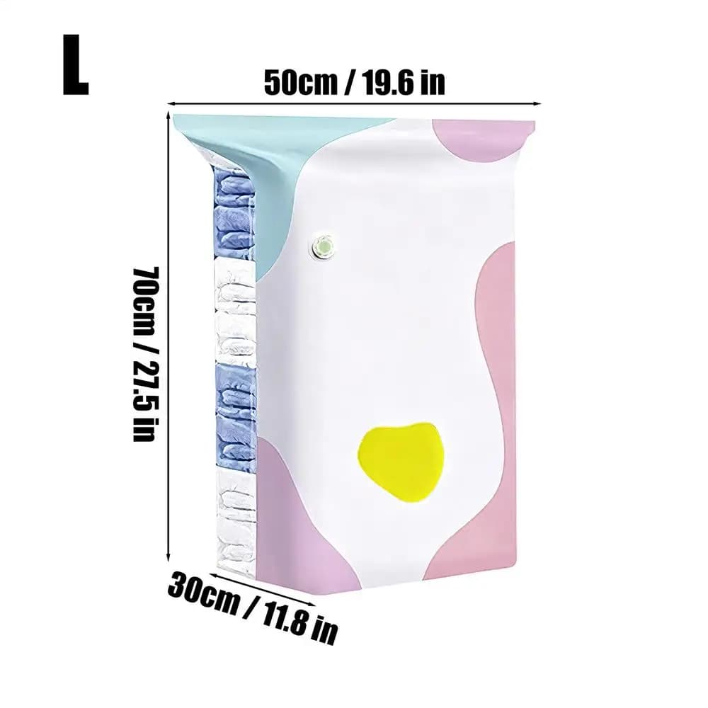 Sacs sous vide pour la maison L/XL/XXL, sans pompe, pour organiser les couettes, les vêtements, les
