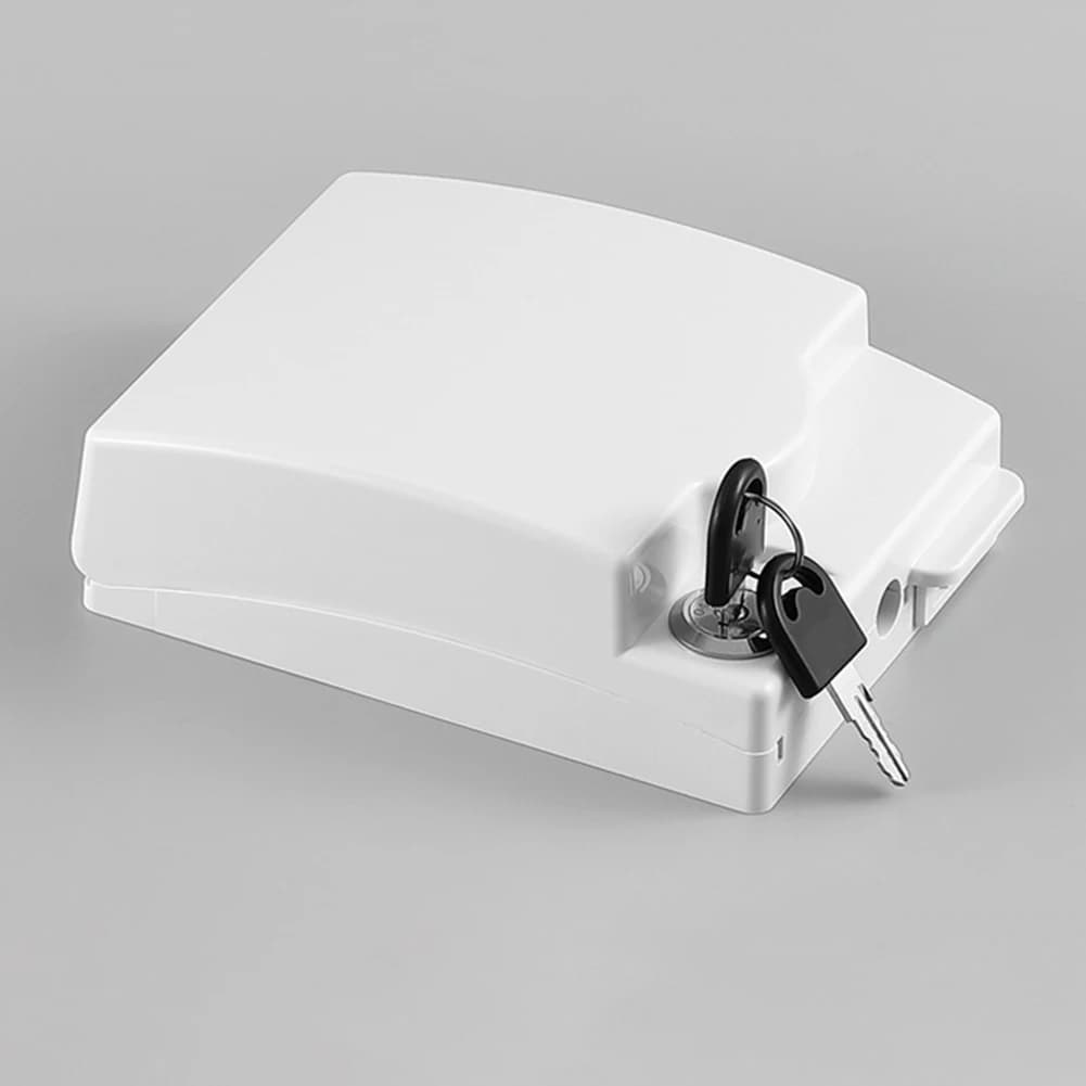 Boîte de prise étanche verrouillable avec clé pour la protection des prises électriques, adaptée aux