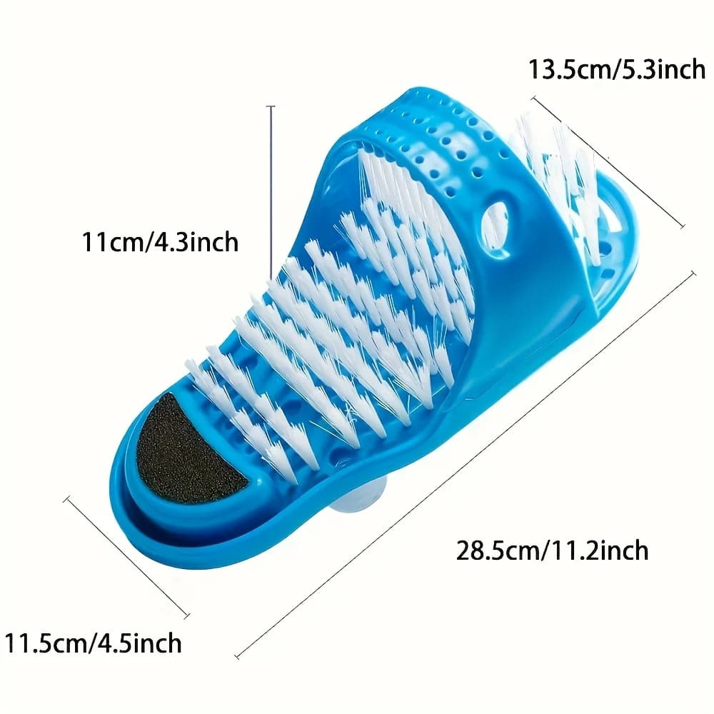 Pantoufles exfoliantes pour les pieds - Appareil de massage - Convient aux hommes et aux femmes, bro