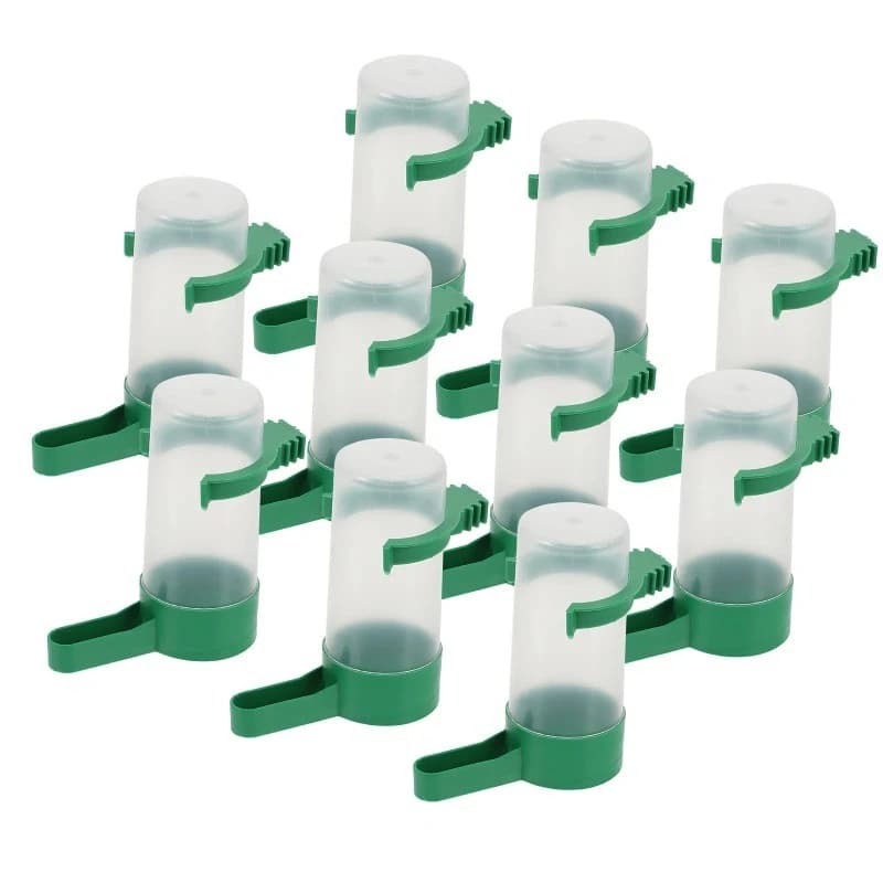10 pièces Abreuvoir pour oiseaux, distributeur d'eau pour pigeons, colombes, poulets, bol à boire pr