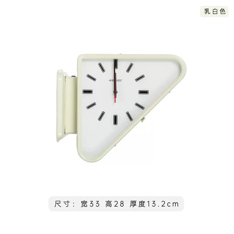 Horloges minimalistes pour salon, murales double face, Triangle, mécanisme d'horloge moderne, Design