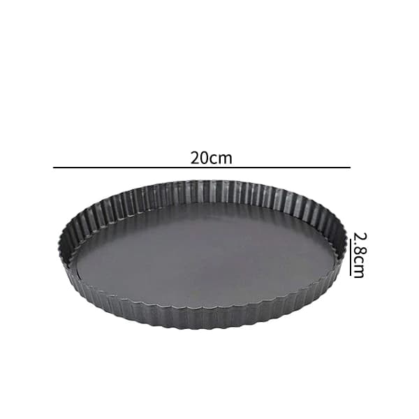 Moules antiadhésifs pour tarte, Quiche, Flan, ronds, amovibles, fond ample, cannelé, robuste, tarte,