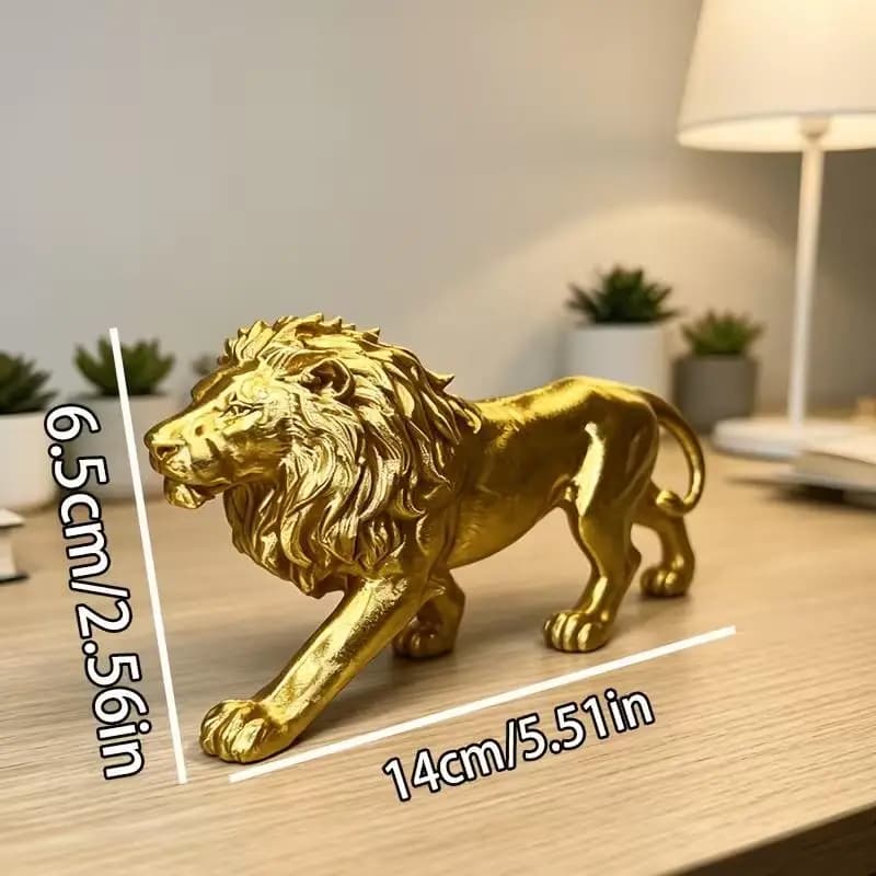 Décoration de bureau, ornement de lion créatif imprimé en 3D pour la maison, le bureau, la bibliothè