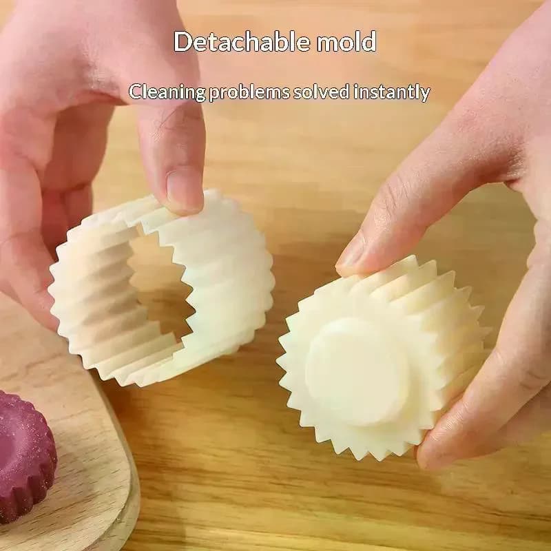 Moule à pâtisserie pour gâteaux de lune, tampon détachable à pression manuelle, pour la décoration d