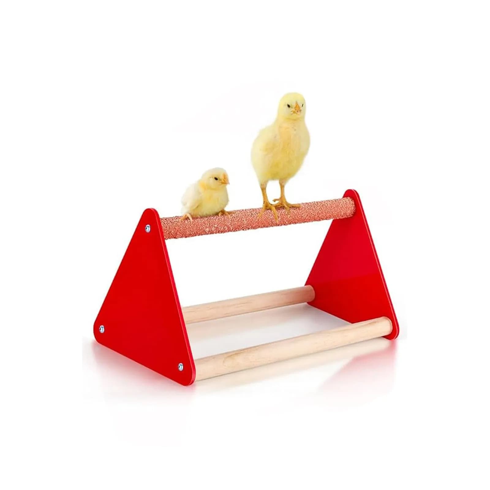 Perche à poussins, support de perchoir à poulet, cadre de jouet de repos et barre d'obturation en bo