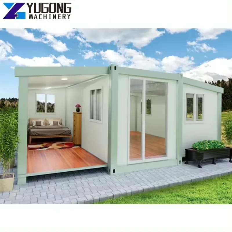 Maison pliable à faible coût, maison extensible, conteneur pliable, kit de maison préfabriquée en co