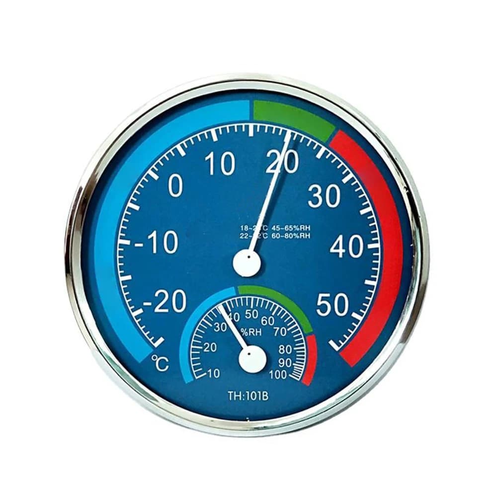 Thermomètre Hygromètre Analogique pour la Mesure de l'Humidité et du Climat Intérieur, Bureau, Jardi