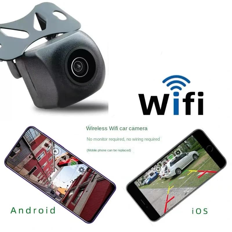 Caméra de recul HD 5G sans fil WiFi pour voiture, caméra de recul HD 1080P, étanche et anti-choc