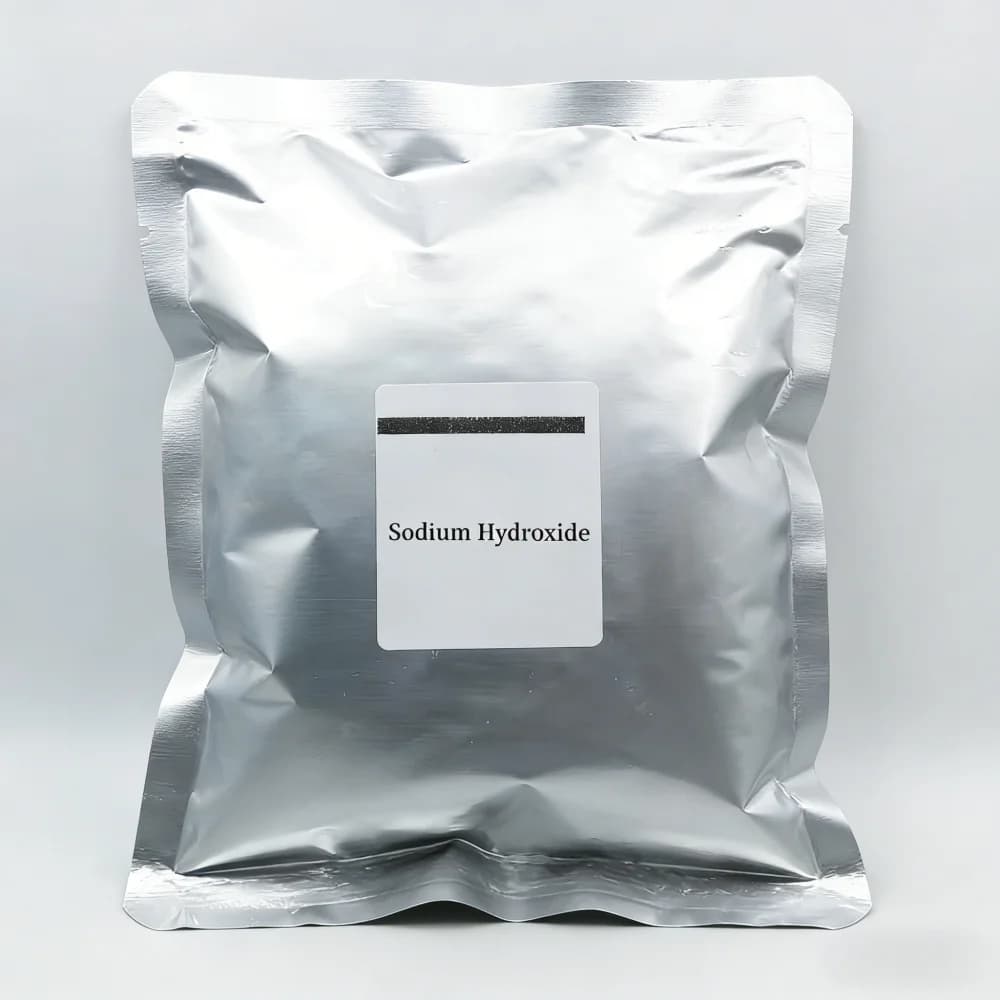 Flocons d'hydroxyde de sodium – Soude caustique pure comme matière première professionnelle pour la