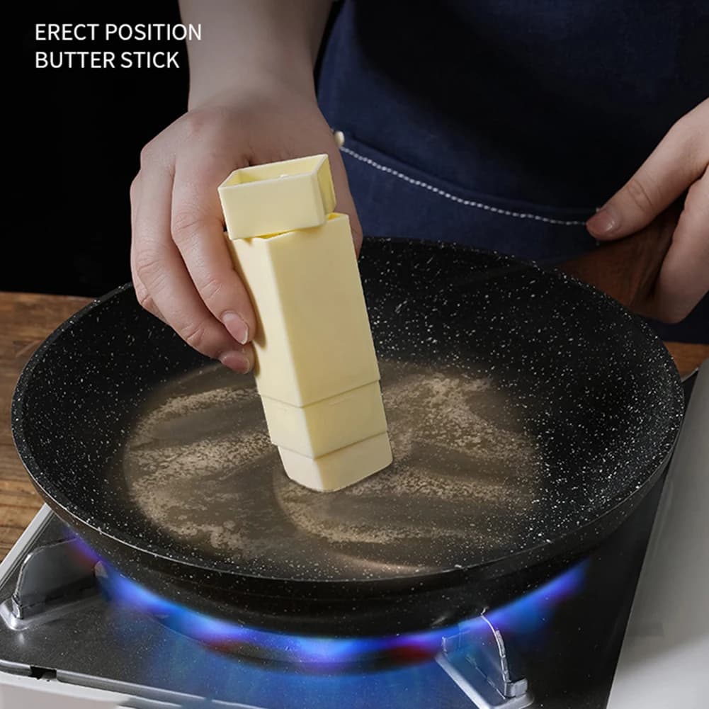 Applicateur de beurre avec couvercle pour beurre en bâton, pour étaler le beurre uniformément sur le