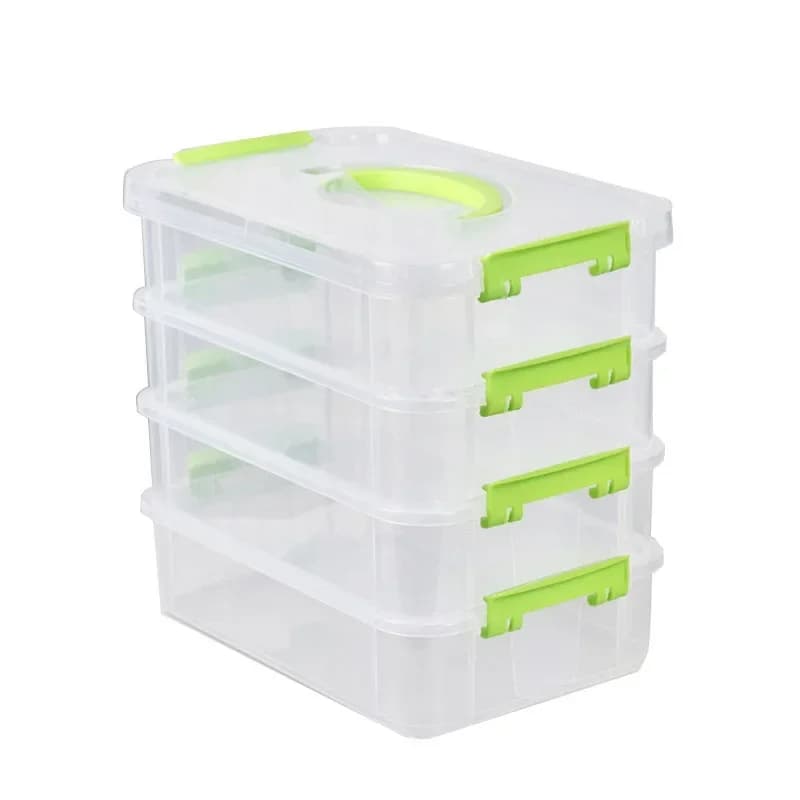 Boîte de rangement pour blocs de construction, boîtes de Classification transparentes pour outils de