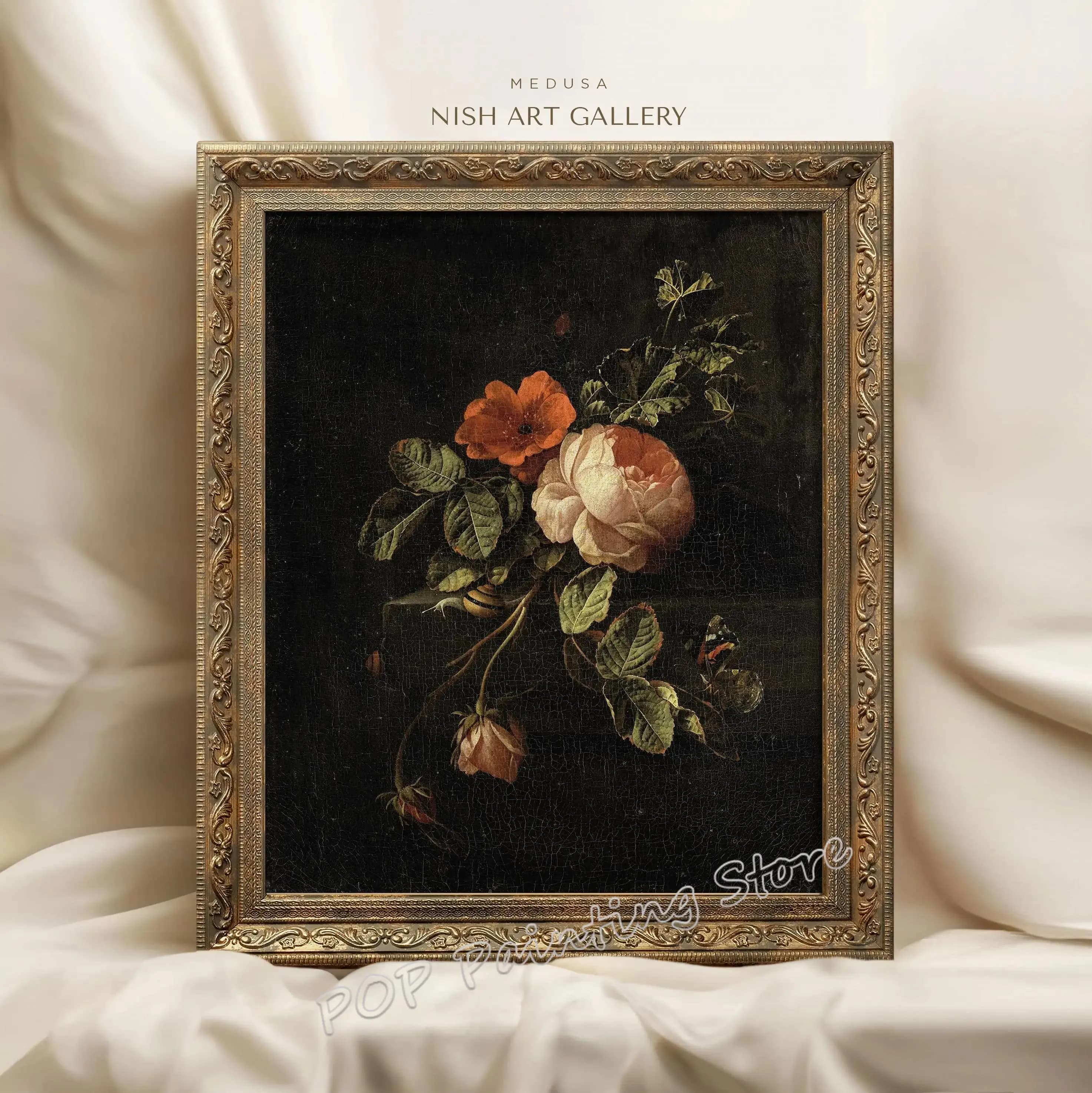 Vintage ferme cuisine mur Art nature morte agrumes citron peinture florale impression botanique rétr