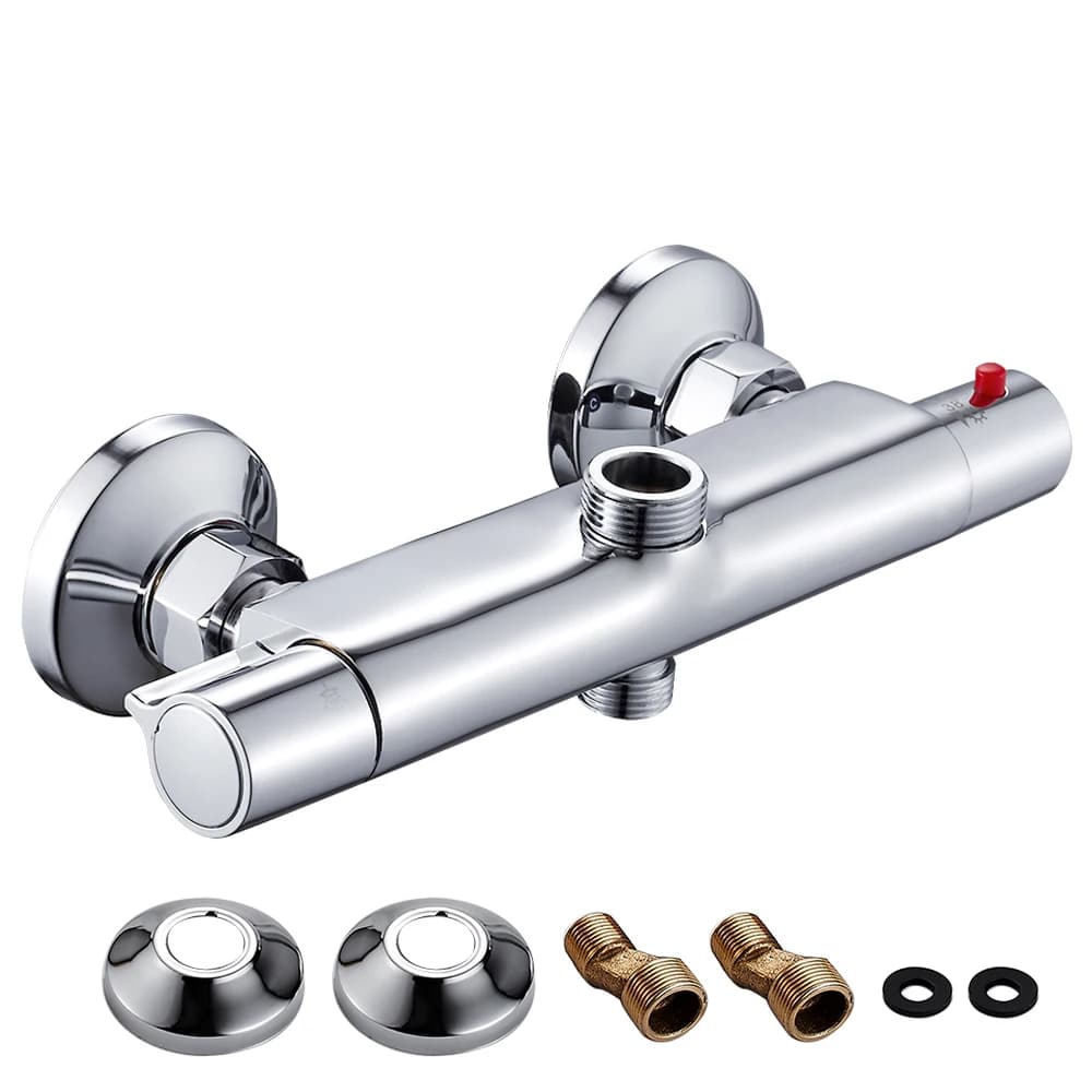 Mitigeur de douche thermostatique, mitigeur mural à température constante, Anti-brûlure, inverseur,