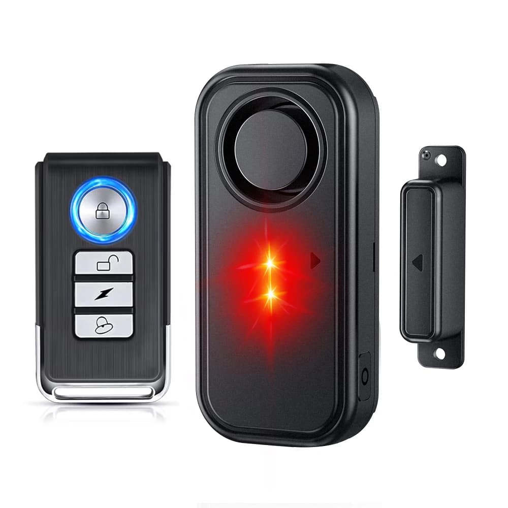 Alarme de porte et de fenêtre avec capteur magnétique 108 dB, alarme anti-intrusion avec télécommand