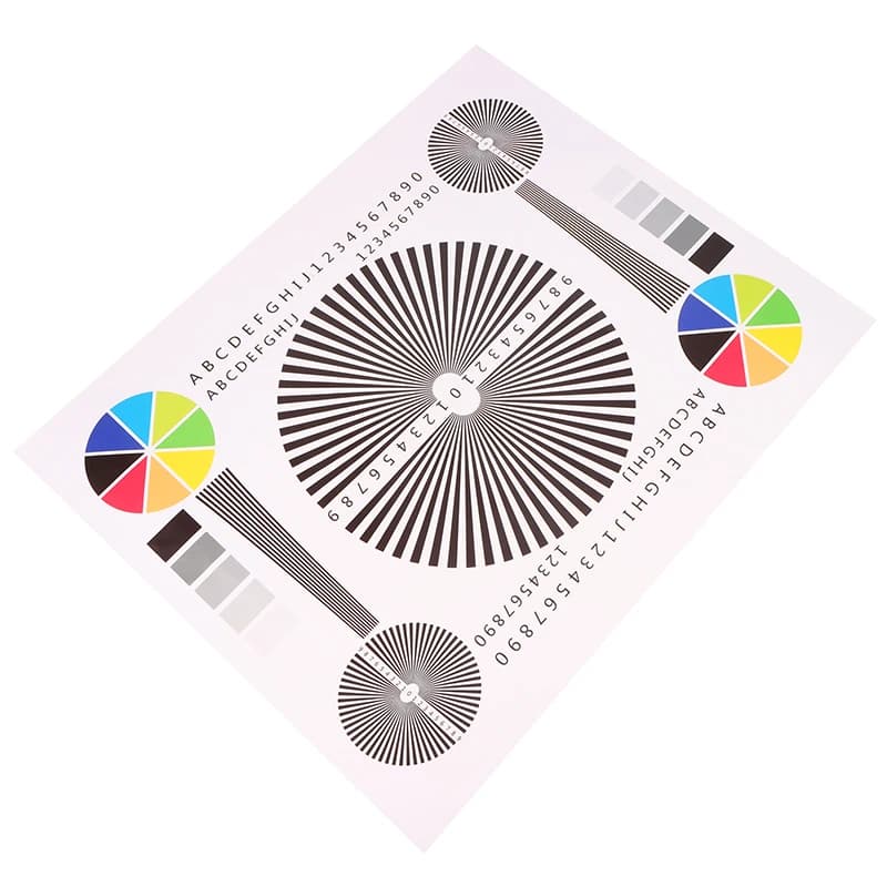 Offre Spéciale : Carte de Test de Calibrage de Mise au Point Arrière pour Objectif 50*40CM – Diagram