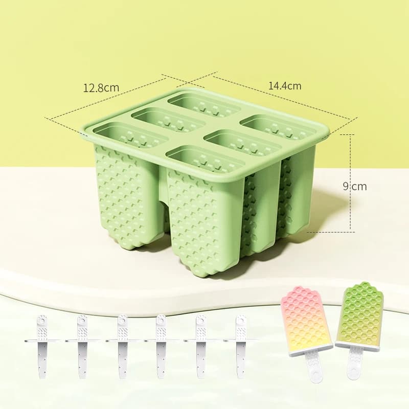 Moule à sucettes glacées en silicone, pour glaces maison, desserts, jus de fruits, chocolat, avec bâ