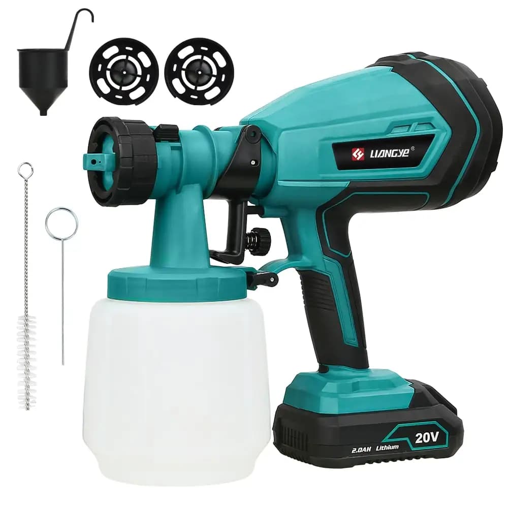 Pistolet de peinture électrique HVLP à pression variable, portable, pour la peinture de maison, fabr
