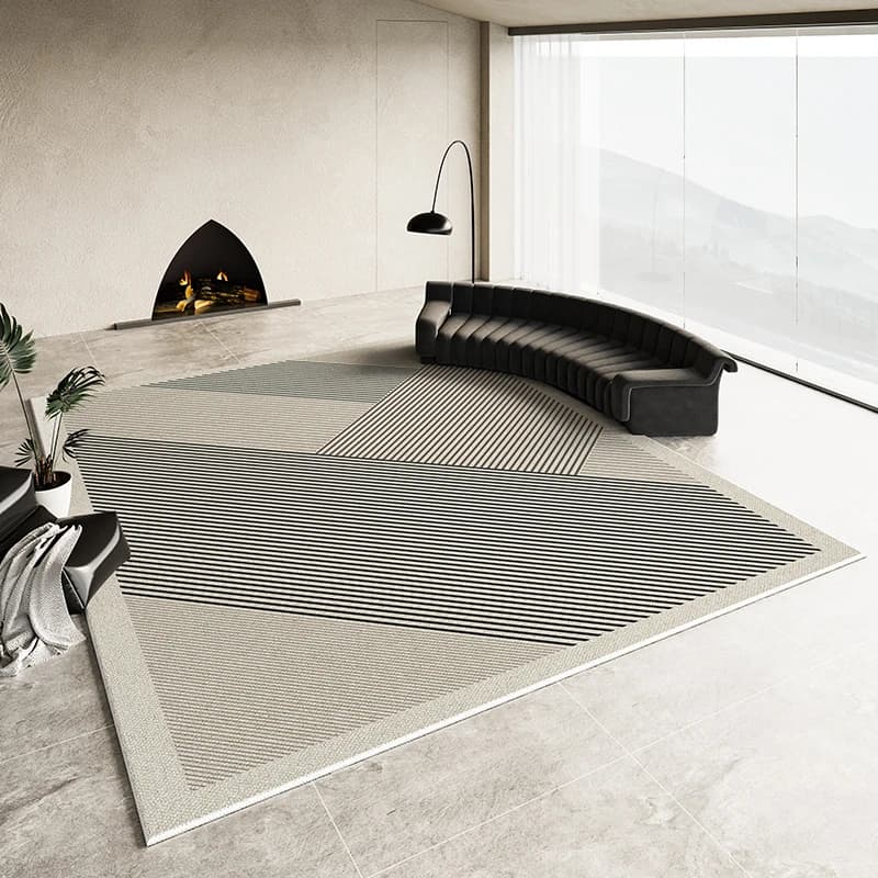 Tapis de canapé léger de luxe, tapis non ald, tapis de simplicité, décoration de chambre à coucher,