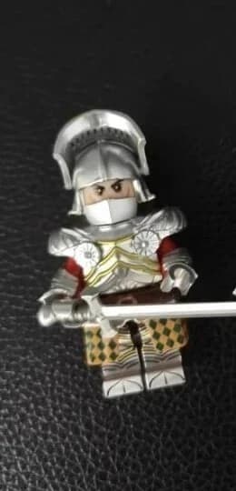 Figurine de chevalier Gothique de l'Époque Médiévale de 5 cm, modèle en plastique à assembler, blocs