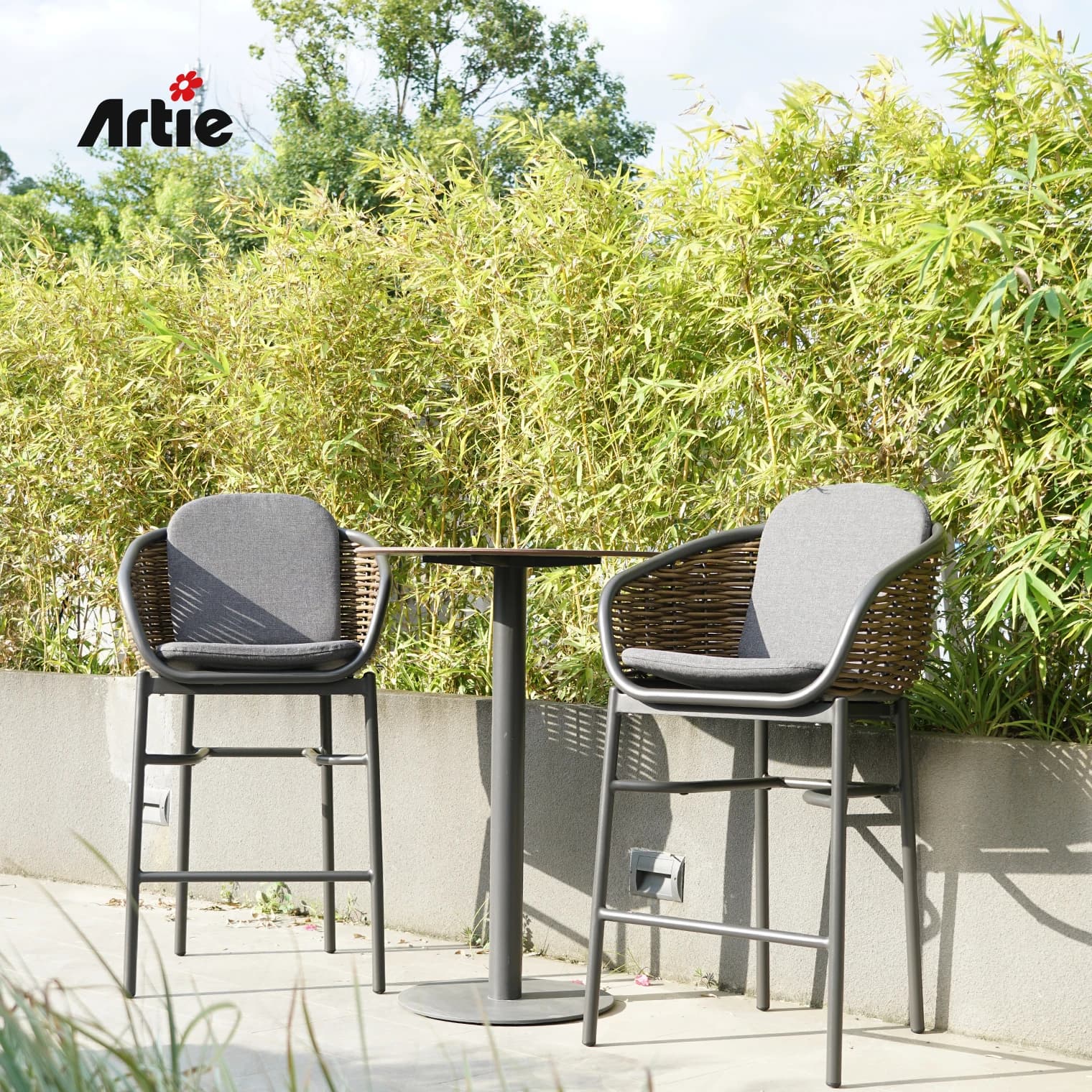 Ensemble de meubles de Bar d'hôtel de Restaurant Commercial, ensemble de Table et chaise hautes rési