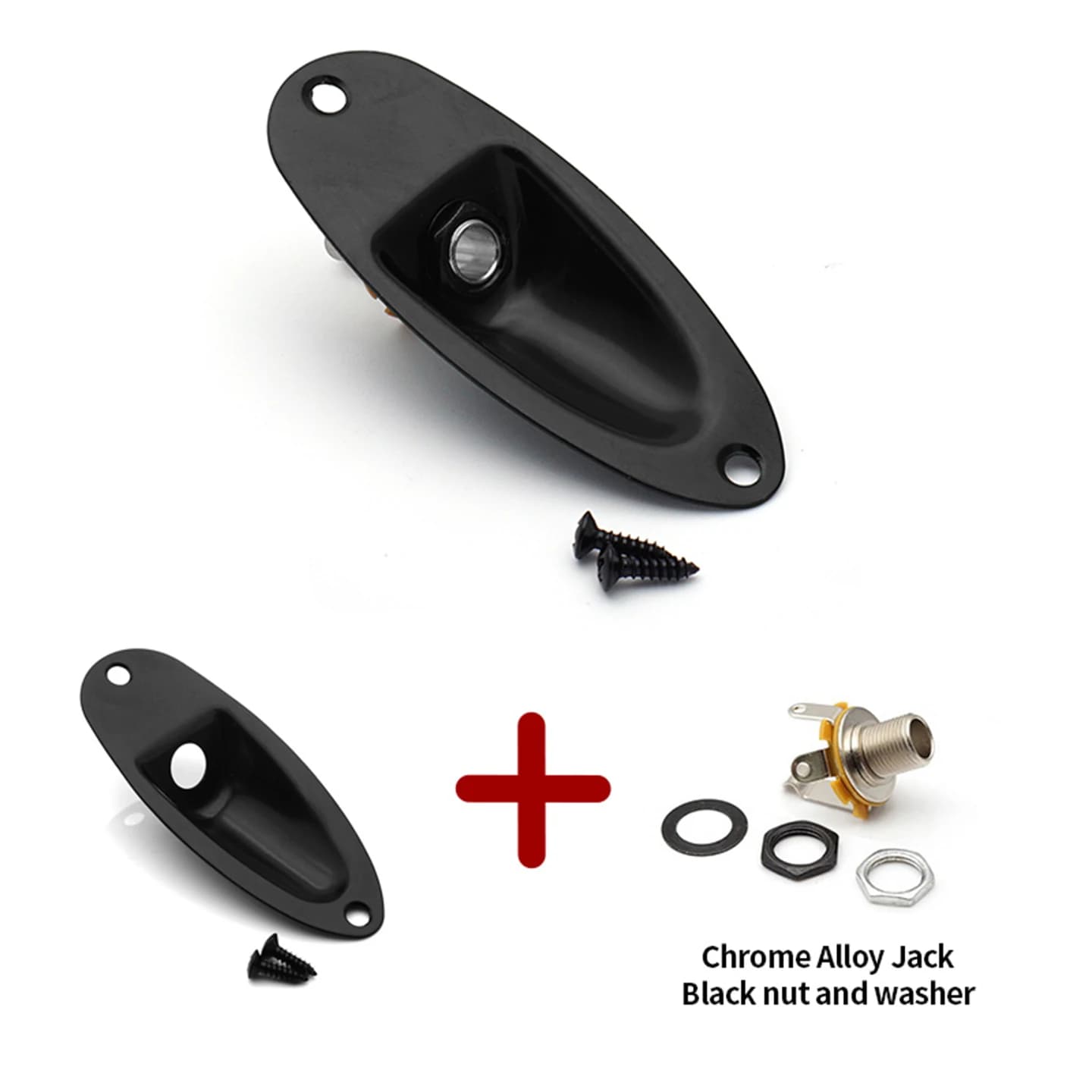 Prise jack pour guitare électrique, style bateau mono, 1/4" (6,35 mm), prise de sortie 3 broches pou