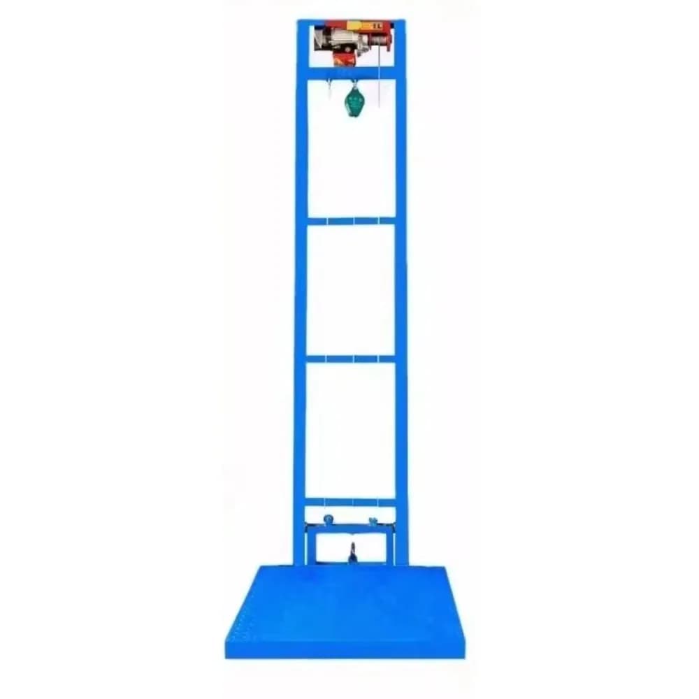 Ascenseur de chantier électrique compact de type rail pour usage domestique, idéal pour ateliers et