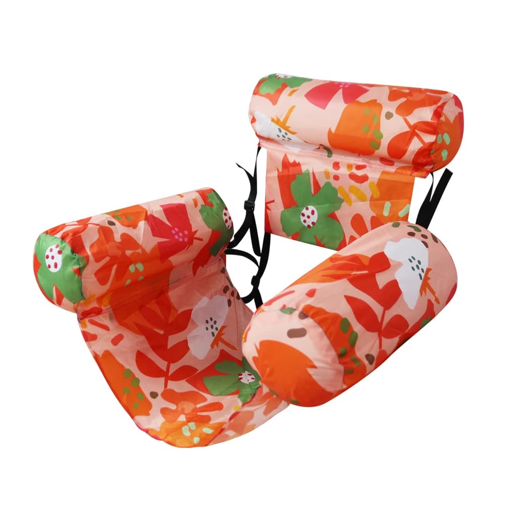 Chaises flottantes gonflables pour piscine avec accoudoirs et dossier, transat flottant, hamac aquat