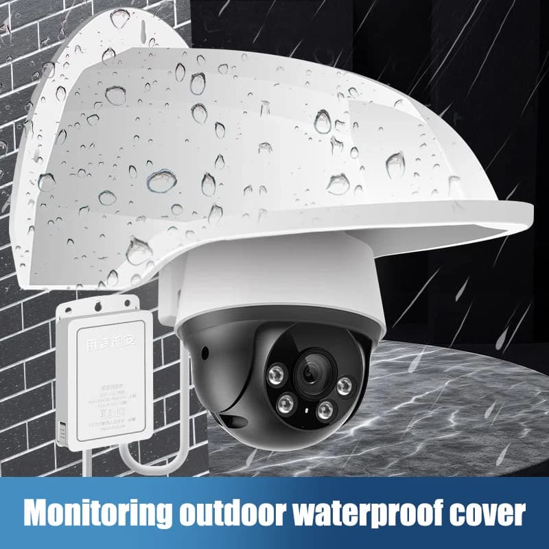 Pare-soleil universel et housse de protection contre la pluie pour caméra, adapté aux caméras d'exté
