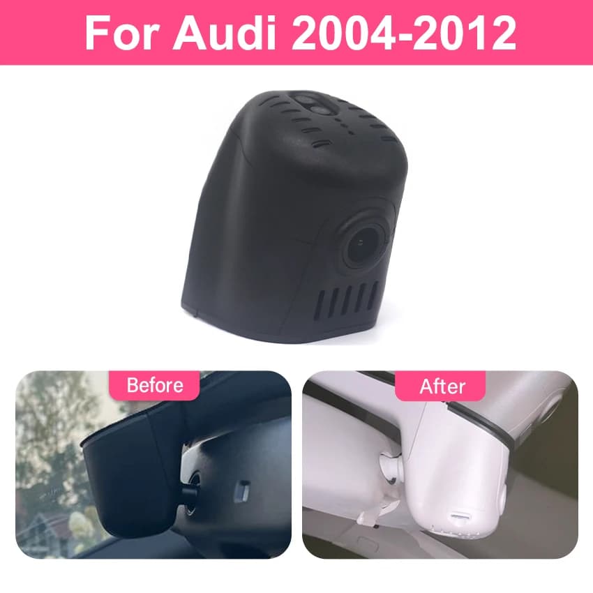 Caméra de tableau de bord HD DVR de voiture, Plug and play cachée, pour Audi a1 a3 a4 a5 a6 a7 a8 q3