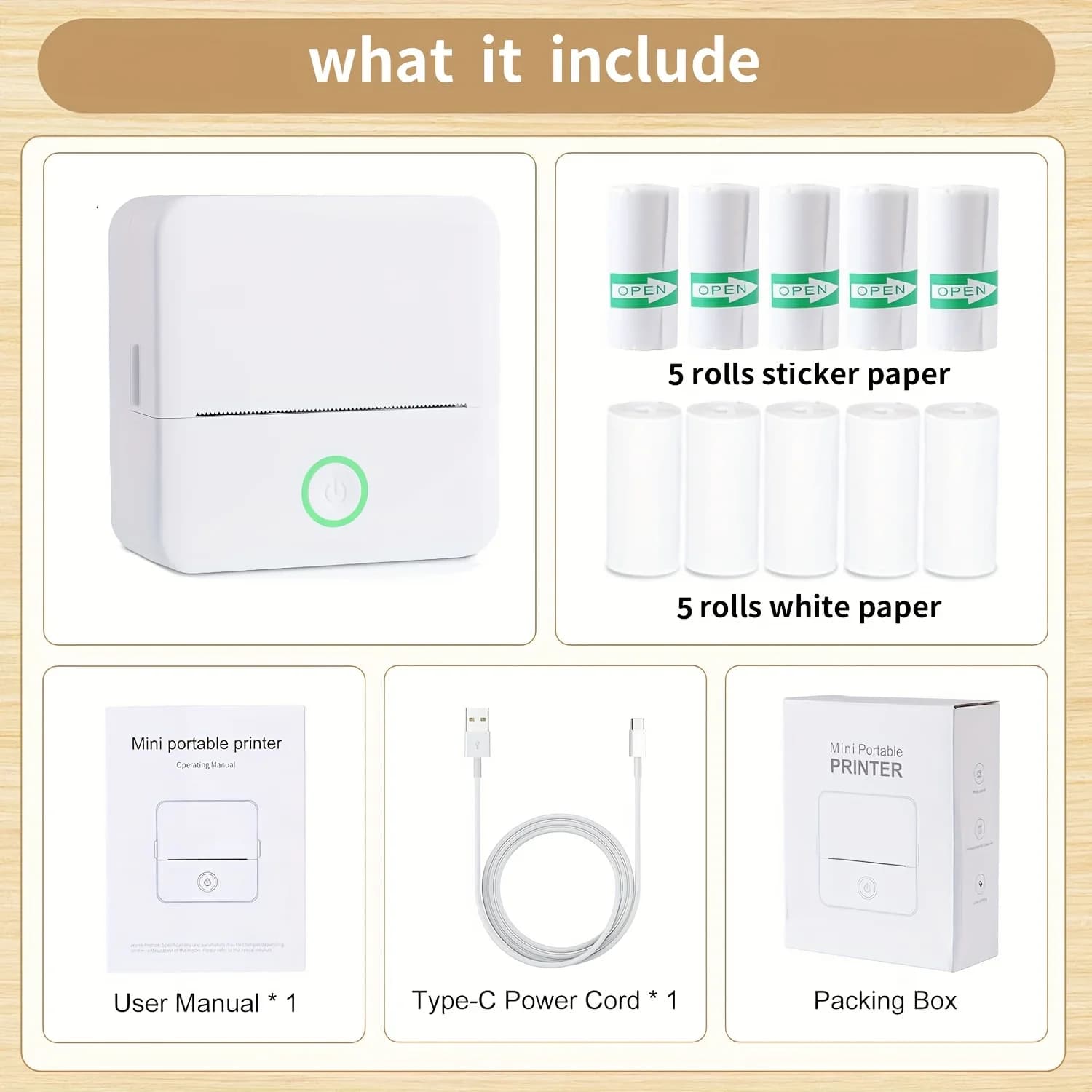 Mini-imprimante portable multifonctionnelle X6 avec connexion thermique sans fil pour l'impression d