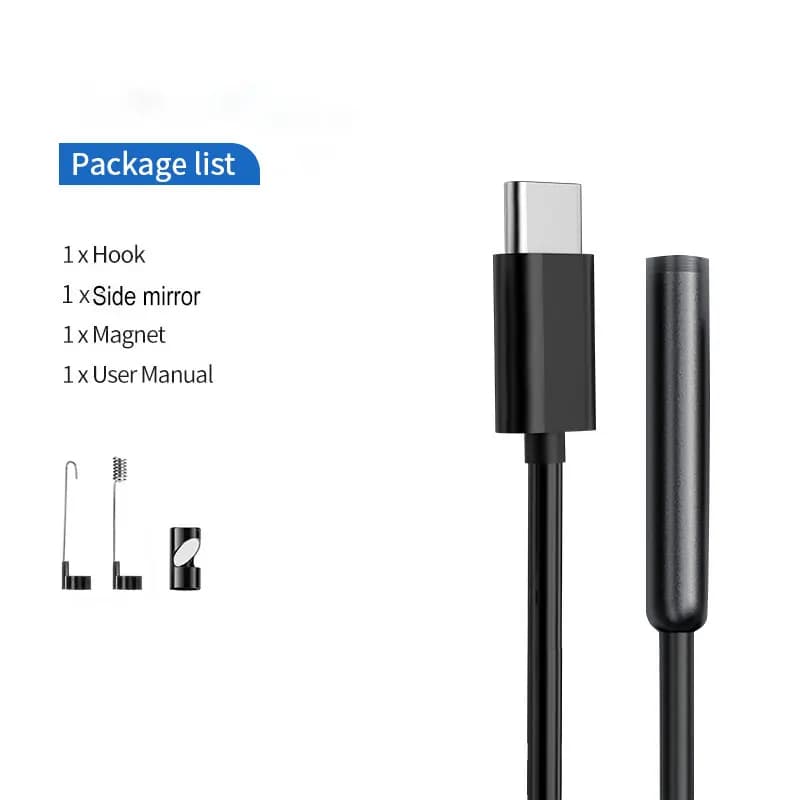 Caméra endoscopique OTG pour téléphone Android, 5.5mm, caméra d'inspection, boroscope, étanche IP67,