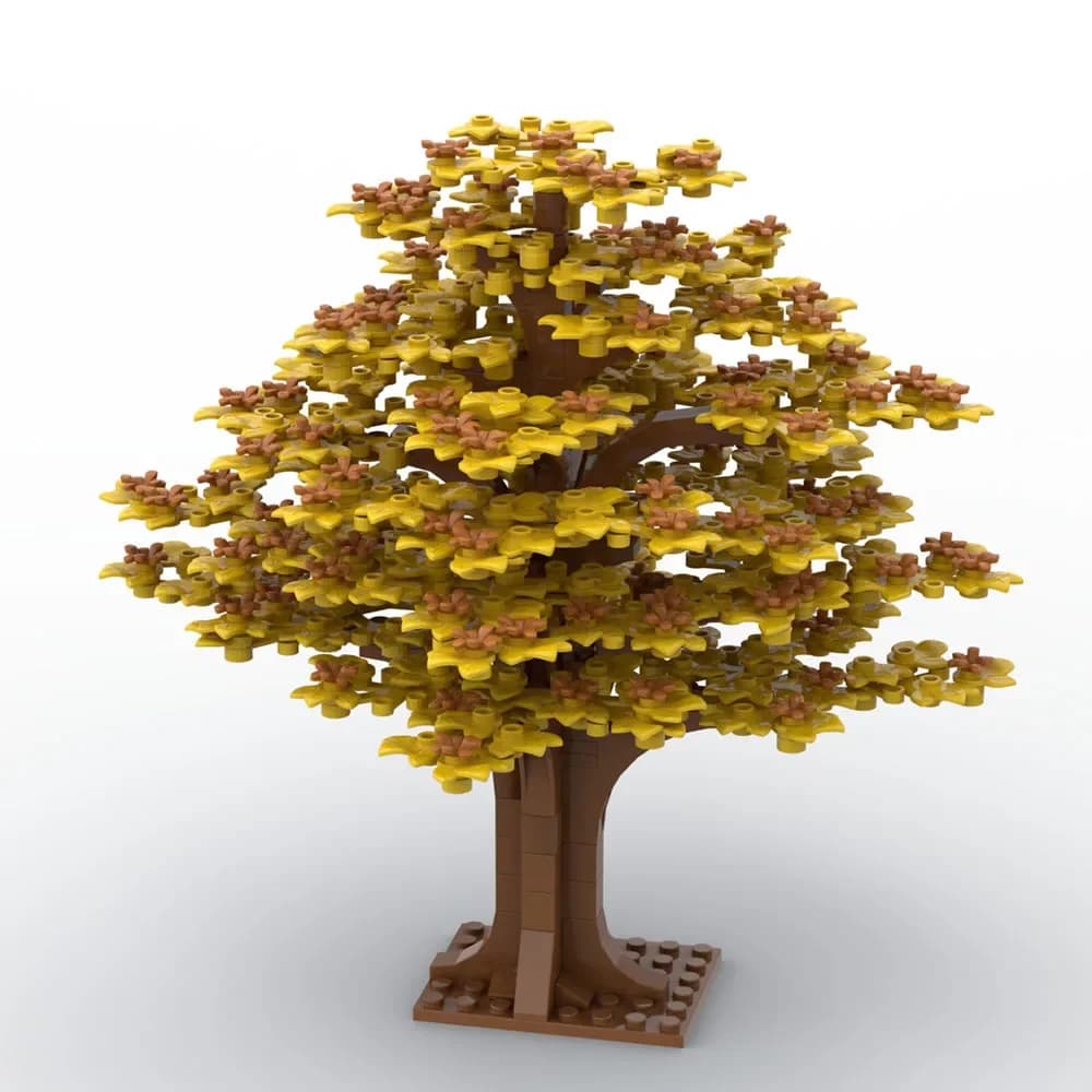 Arbre en bois bricolage Puzzle assembler des briques jouets pour enfants-petite scène de jardin peti