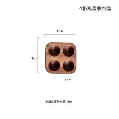 Boîte de rangement d'œufs à Double rangée en bois de Style japonais, support organisateur pour la ma