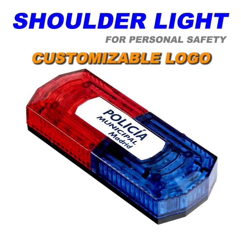 Ampoule Flash LED Rouge et Bleu, Lumière de Police Clignotante, Logo Multifonction, Étiquette Person