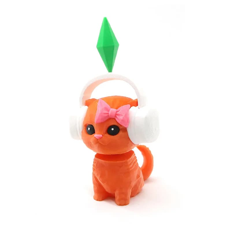 Figurine de décoration intérieure The Sims Plumbob Chat Dansant, Chat Sims Dansant, Décoration de vo