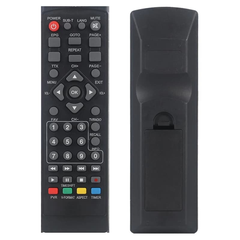 Télécommande adaptée au DVB-T2 pour télévision intelligente STB HDTV pour décodeur intelligent téléc