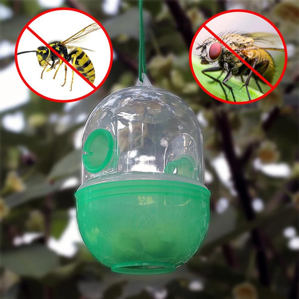 Piège à insectes suspendu pour guêpes, veste jaune réutilisable, contrôle des guêpes, attrape-abeill